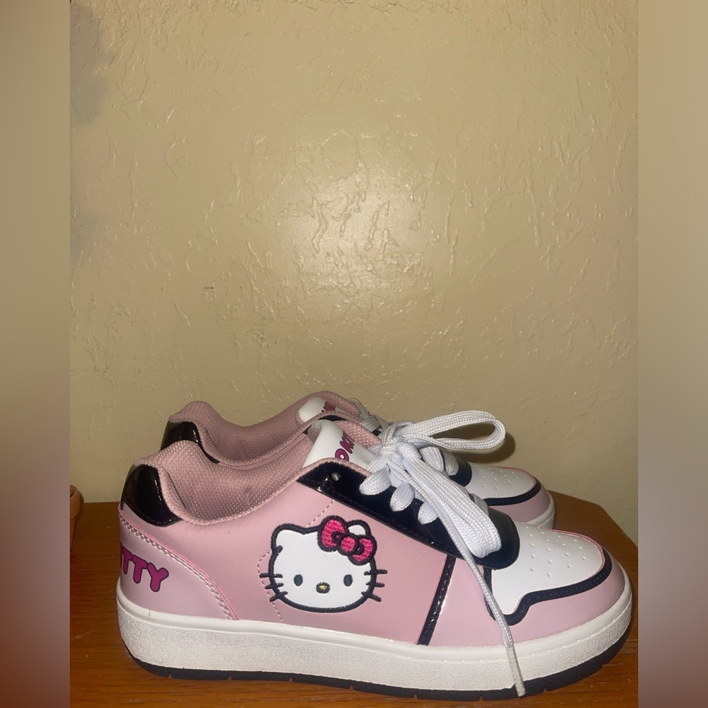 Hello Kitty Pink and Black Kids Sneakers